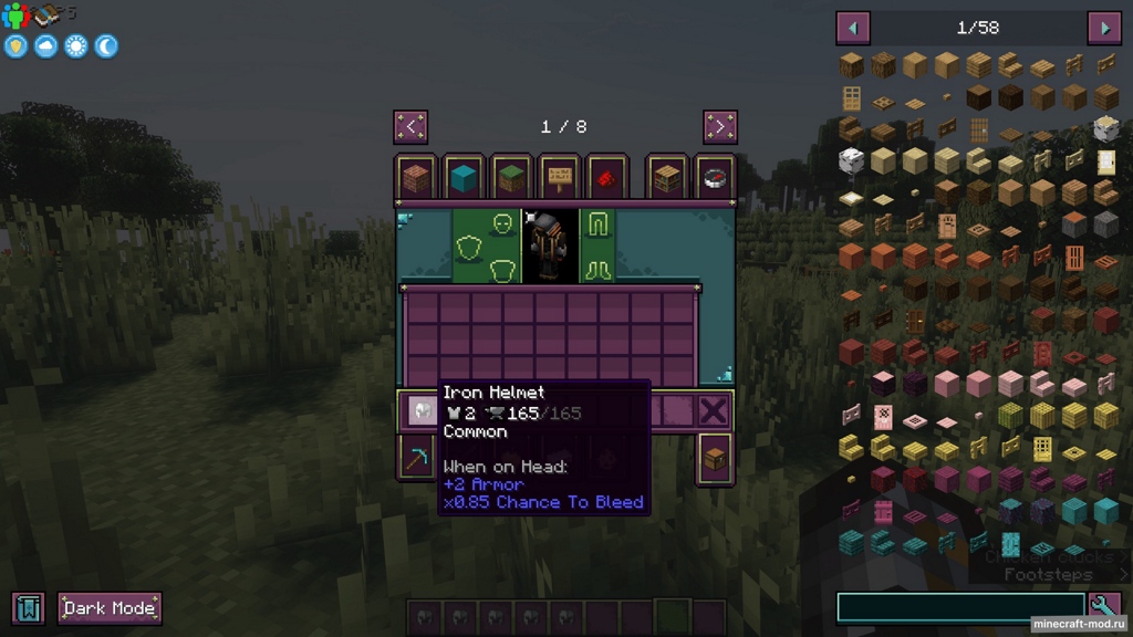 Мод DurabilityRarity для Minecraft 1.20.1