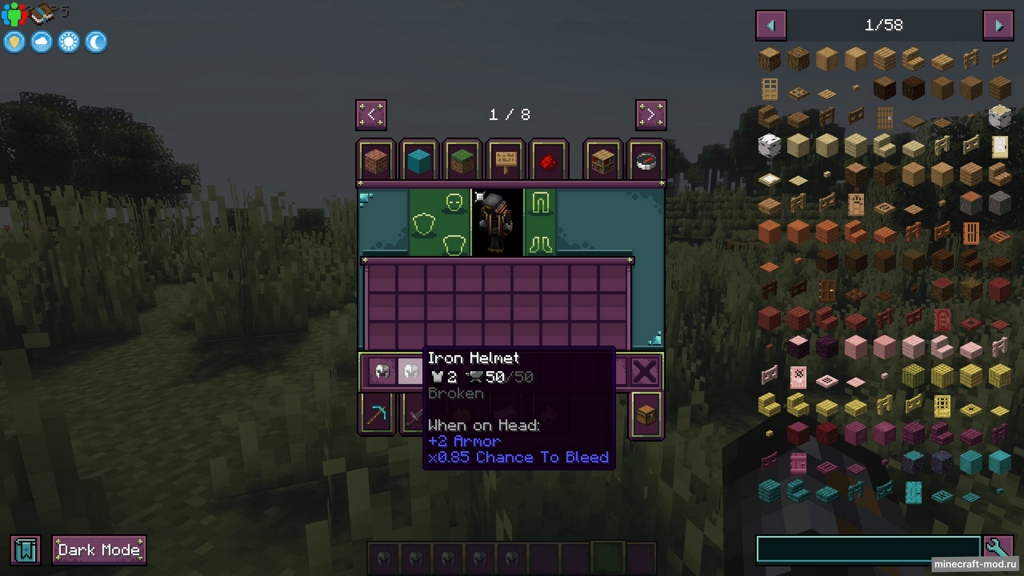 Мод DurabilityRarity для Minecraft 1.20.1