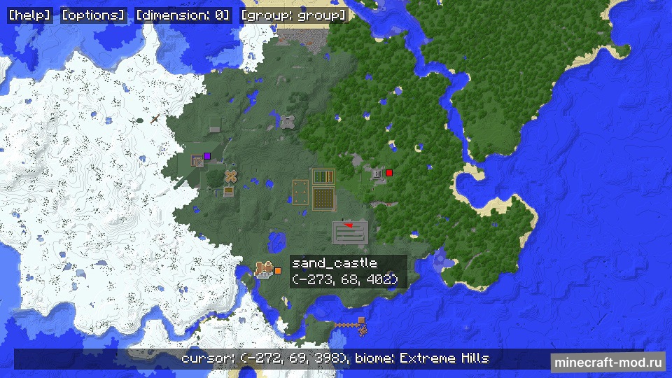 Мод MapWriter для Minecraft 1.7.2, 1.6.4, 1.6.2,  ...