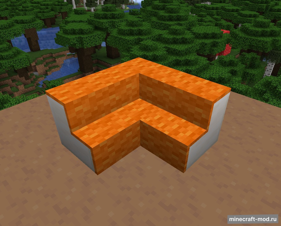 Мод Carpeted Stairs для Minecraft 1.20.1, 1.20, 1.19.2