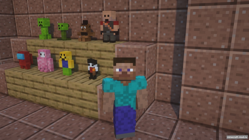 Мод A Man With Plushies для Minecraft 1.20.6, 1.20.4, 1.20.1,  ...