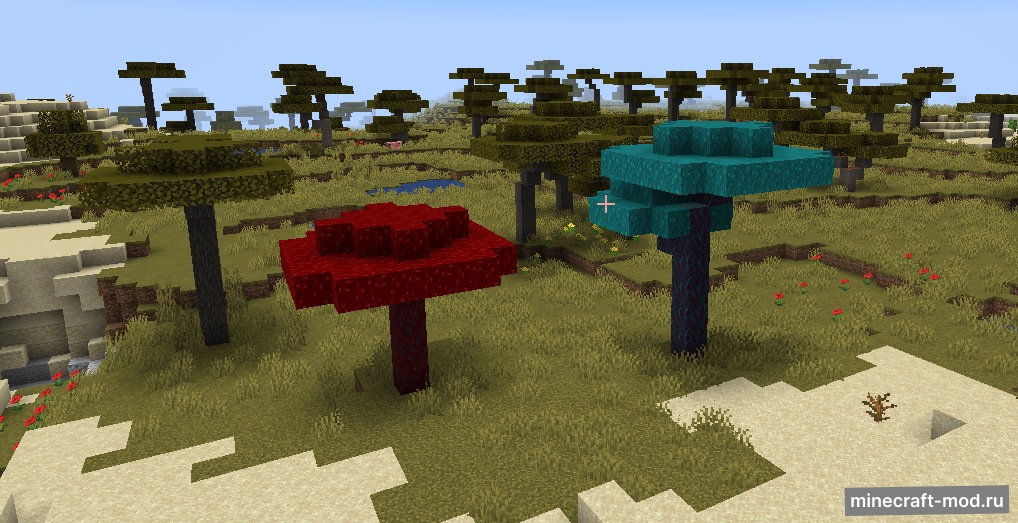 Мод Nether mushrooms для Minecraft 1.19.2, 1.16.5
