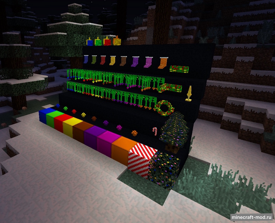 Мод Christmas Festivity для Minecraft 1.20.2, 1.20.1, 1.19.4,  ...