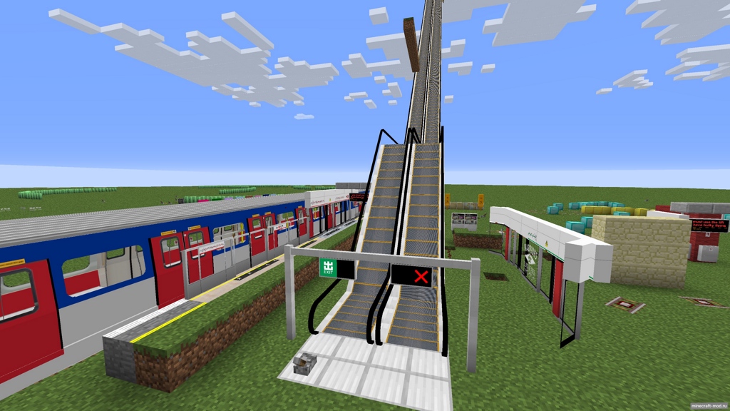 Мод Minecraft Transit Railway для Minecraft 1.20, 1.19.4, 1.19.3,  ...