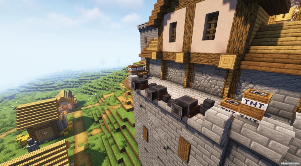 Мод Lucky's Blocky Siege для Minecraft 1.20.1, 1.19.4, 1.19.2,  ...