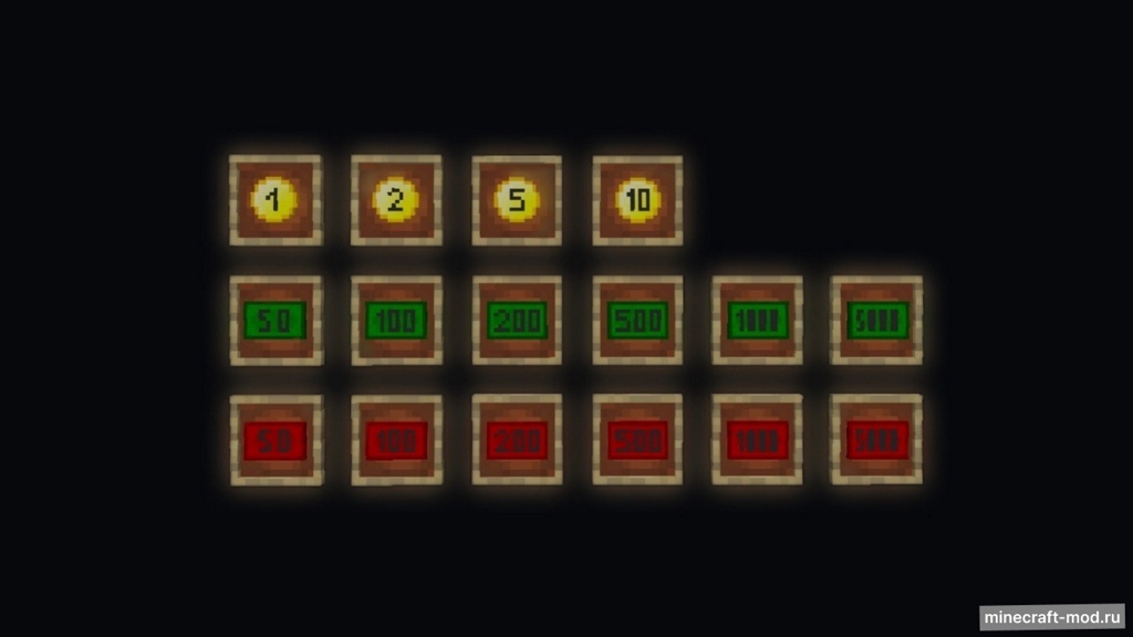 Мод MineMoney для Minecraft 1.16.5