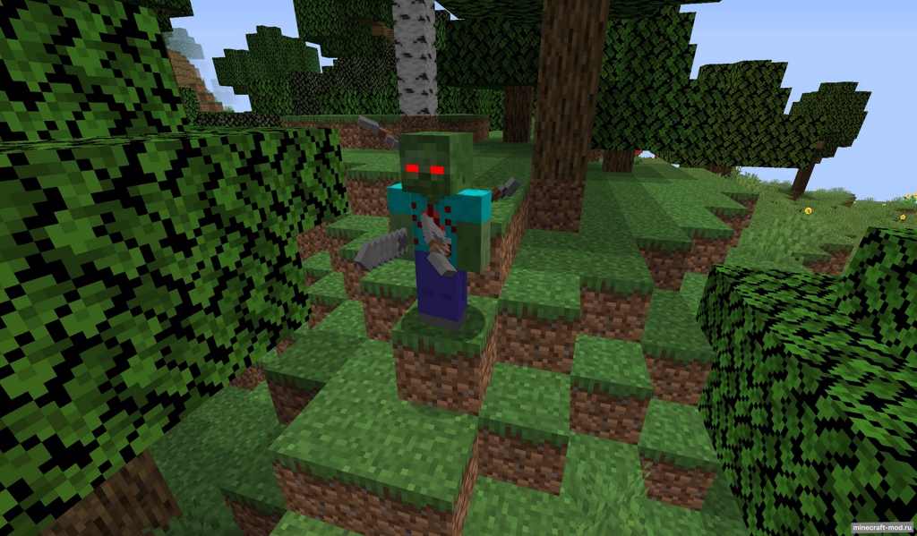 Мод Elemental Zombies для Minecraft 1.16.5