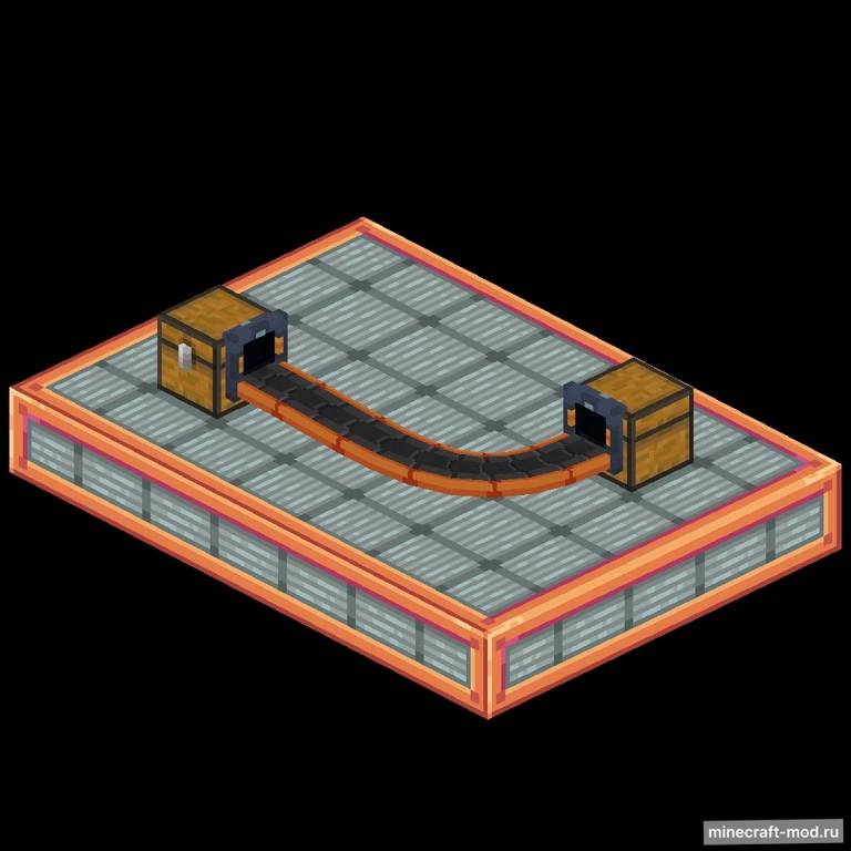 Мод Simple Conveyor Belts для Minecraft 1.21.1