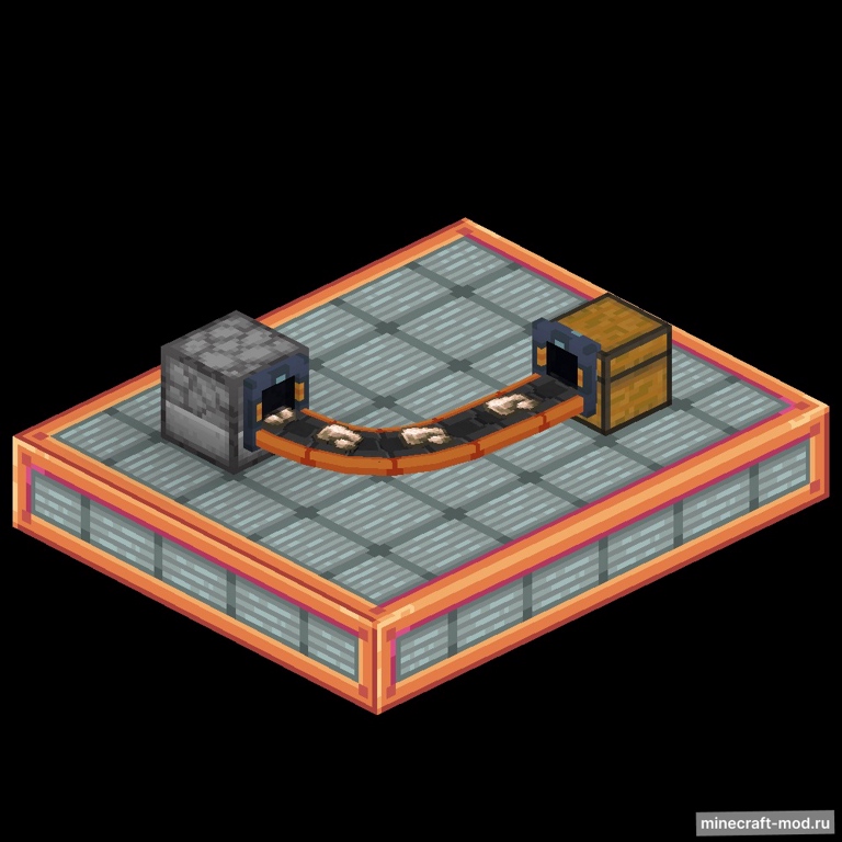 Мод Simple Conveyor Belts для Minecraft 1.21.1