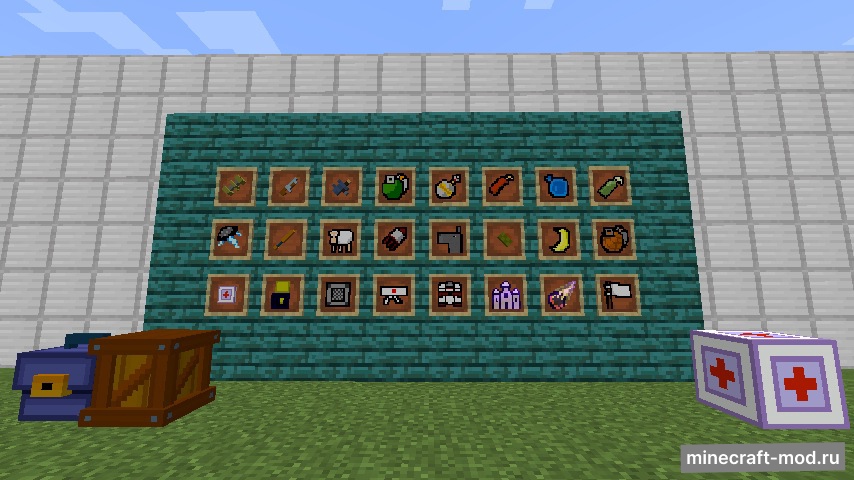 Мод Worms Block Wars для Minecraft 1.18.2, 1.16.5