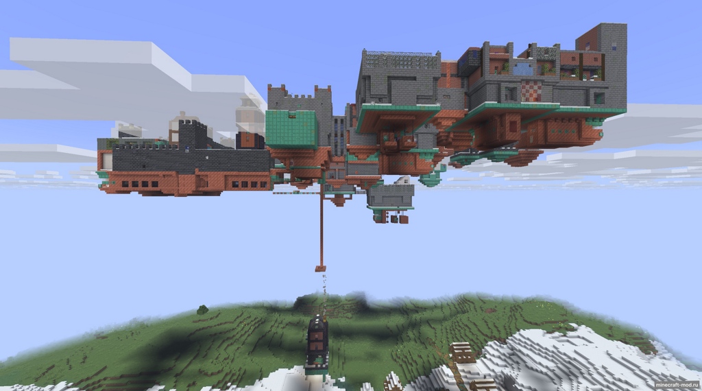 Мод "Townfall" - Dungeon in the sky для Minecraft 1.21.6, 1.21.5