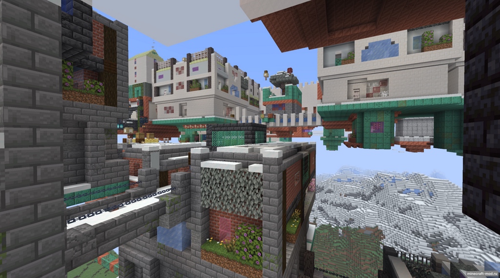 Мод "Townfall" - Dungeon in the sky для Minecraft 1.21.6, 1.21.5