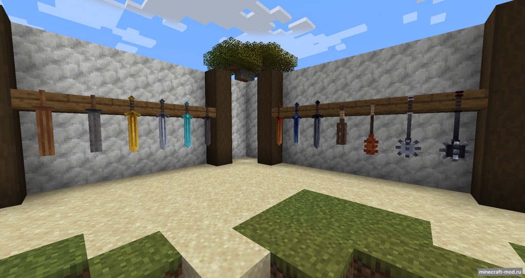 Мод TugkanDeMan's Weaponry для Minecraft 1.20.1, 1.19.2