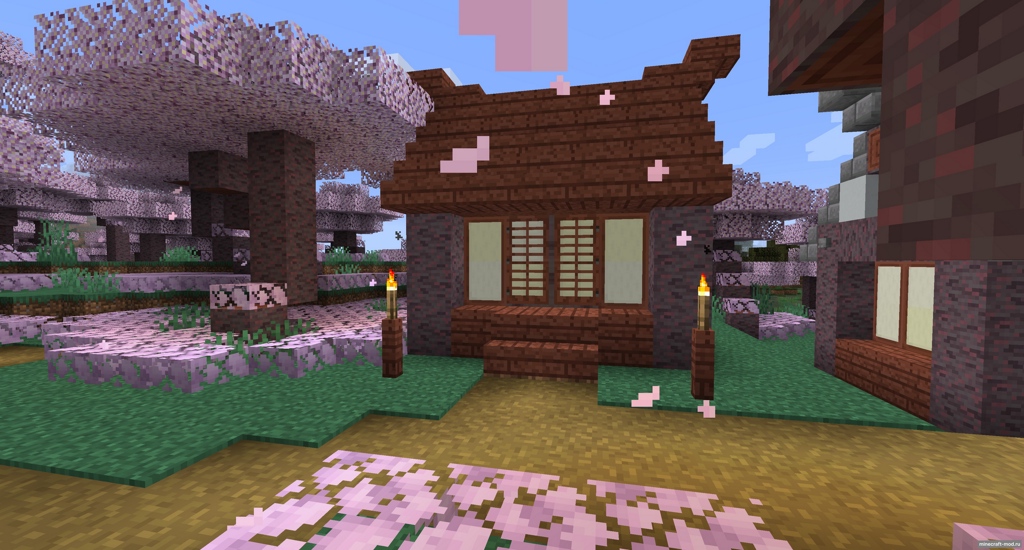Мод Cherry Blossom Grotto для Minecraft 1.19.4, 1.19.3, 1.19.2,  ...
