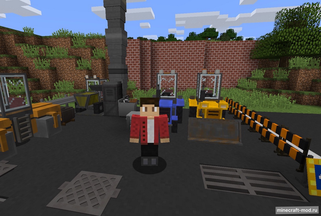 Мод Vehicles and roads для Minecraft 1.12.2