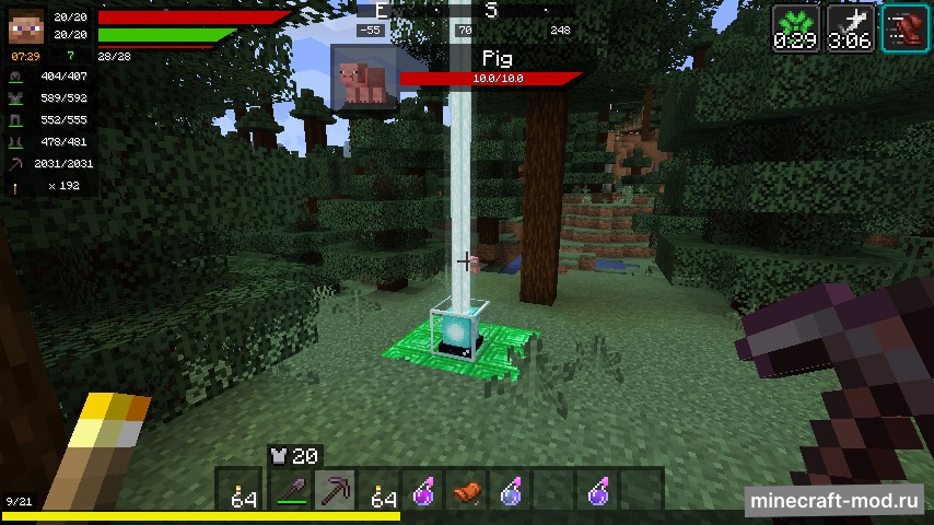 Мод RPG-Hud для Minecraft 1.21.4, 1.21.1, 1.20.6,  ...
