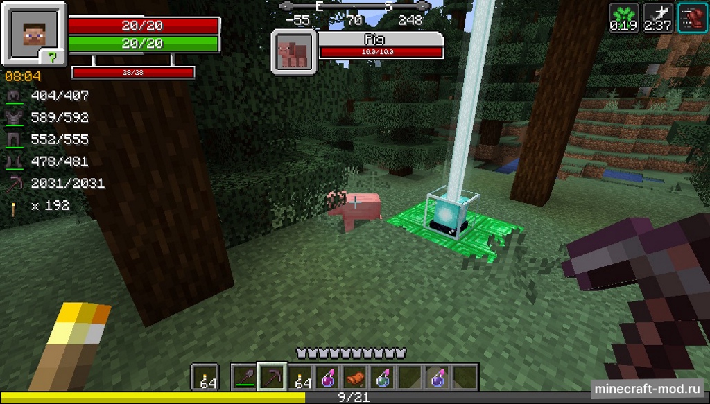 Мод RPG-Hud для Minecraft 1.21.4, 1.21.1, 1.20.6,  ...