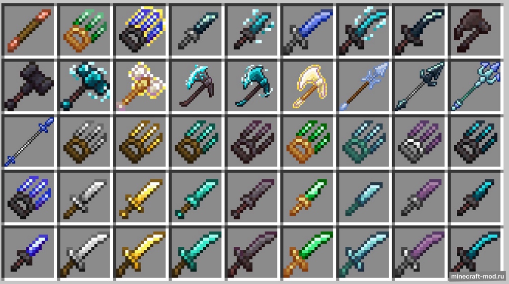 Мод L2 Weaponry для Minecraft 1.21.1, 1.21, 1.20.1,  ...