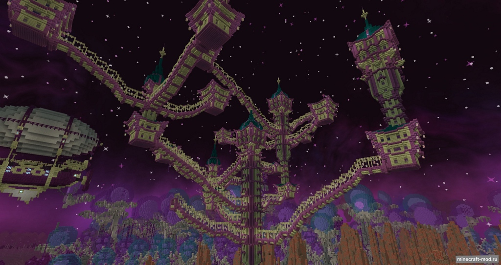 Мод Bigger Better End Cities для Minecraft 1.21, 1.20.4, 1.20.3,  ...