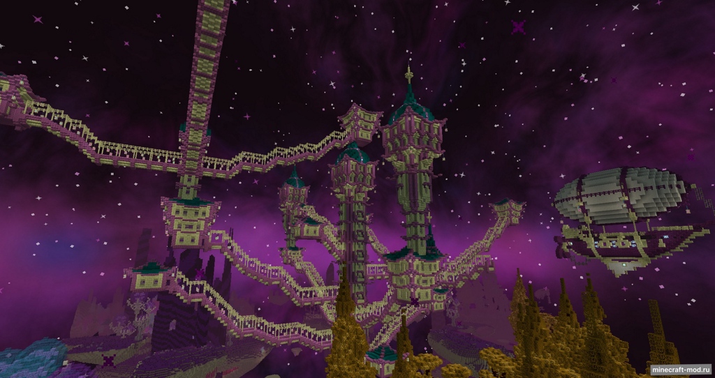 Мод Bigger Better End Cities для Minecraft 1.21, 1.20.4, 1.20.3,  ...
