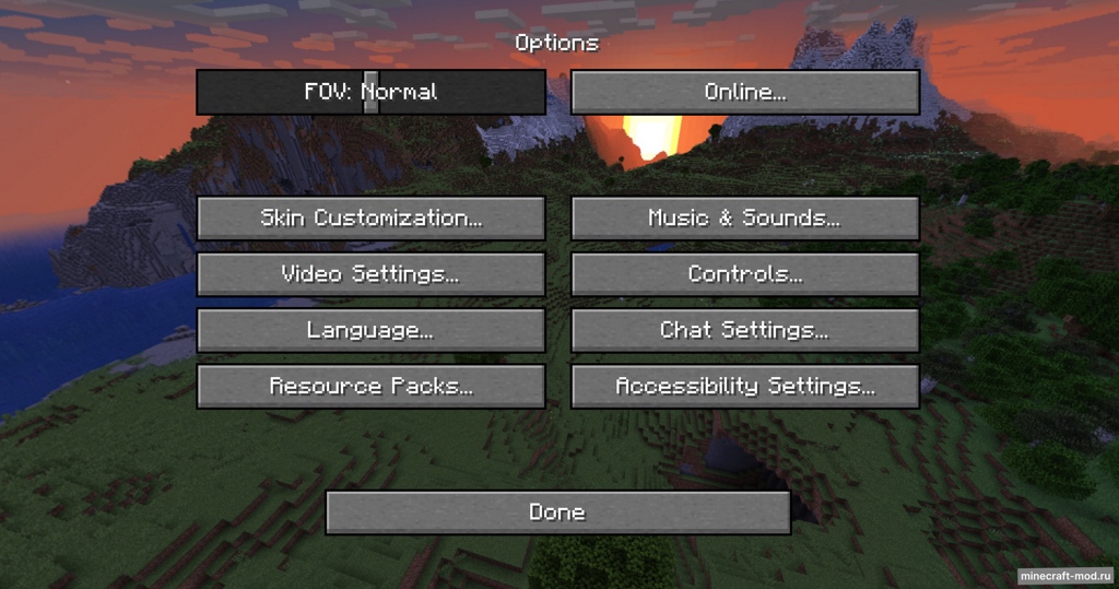 Мод Panorama Screens для Minecraft 1.20.4, 1.20.2, 1.20,  ...