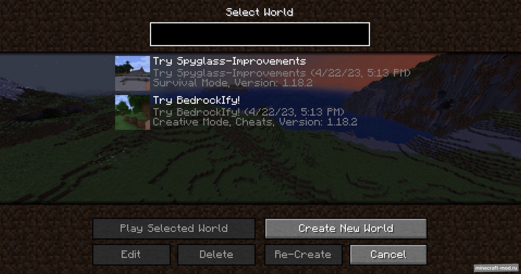 Мод Panorama Screens для Minecraft 1.20.4, 1.20.2, 1.20,  ...