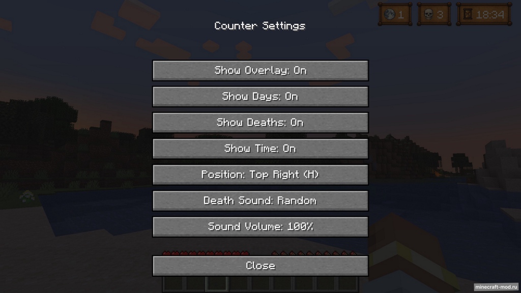Мод Slaaard's Counter для Minecraft 1.20.1, 1.12.2