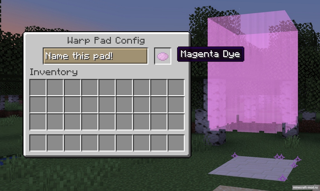 Мод Warp Pads для Minecraft 1.20.4, 1.20.1, 1.19.4,  ...