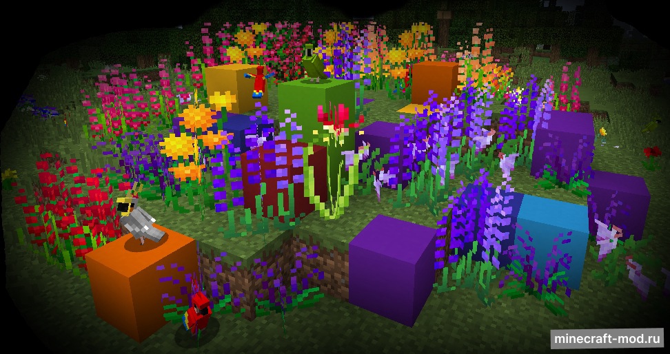 Мод Ferdinand's Flowers для Minecraft 1.21.8, 1.21.6, 1.21.1,  ...