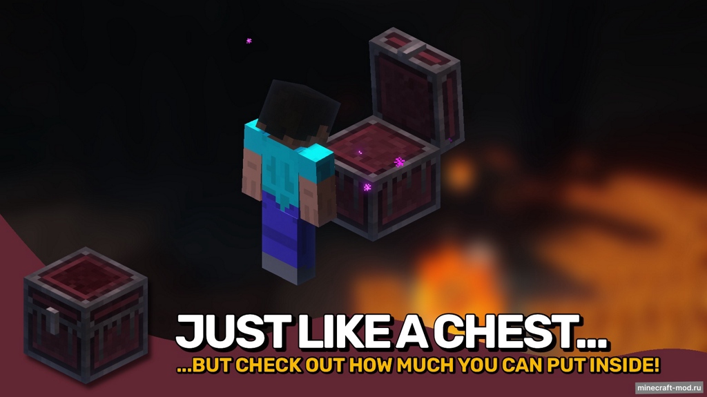 Мод Nether Chest для Minecraft 1.21.1, 1.21, 1.20.4,  ...