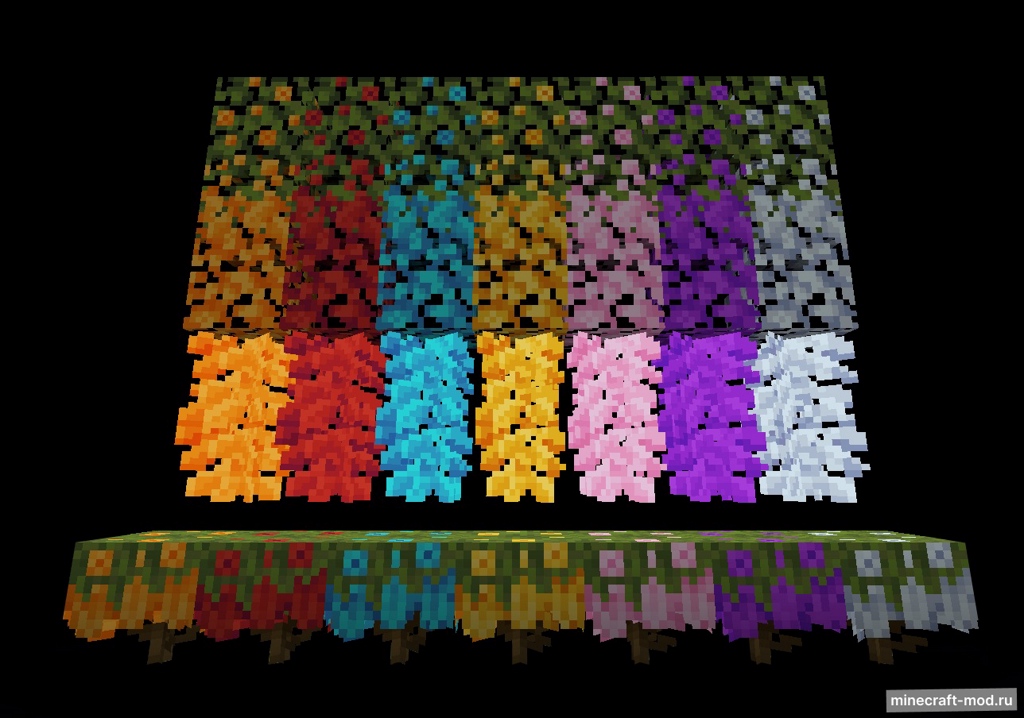 Мод Colorful Azaleas для Minecraft 1.20.6, 1.20.5, 1.20.4,  ...
