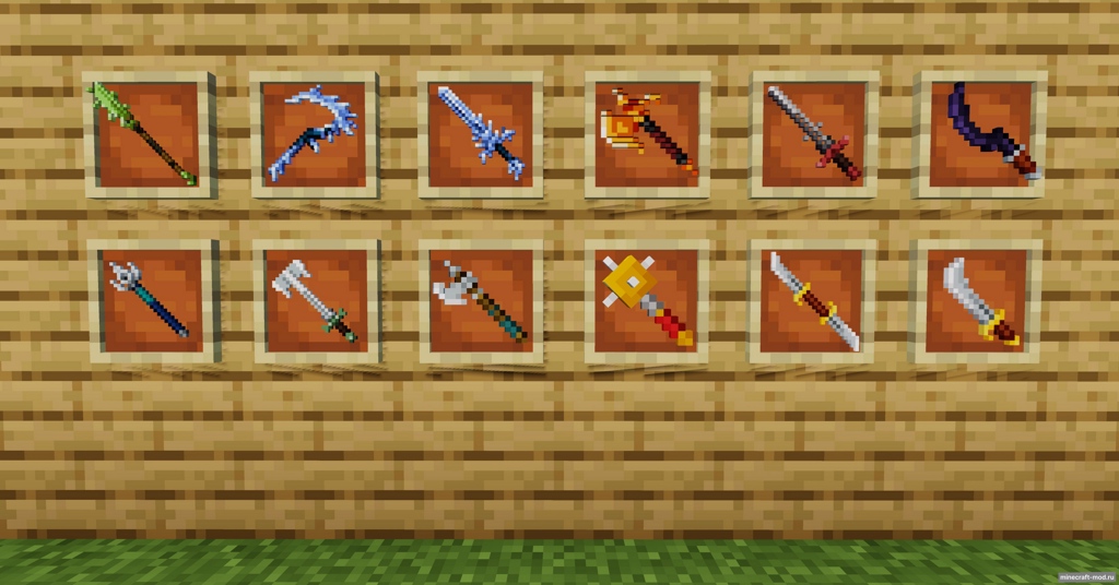 Мод MC Dungeons Weaponry для Minecraft 1.20.4, 1.20.1, 1.19.4,  ...