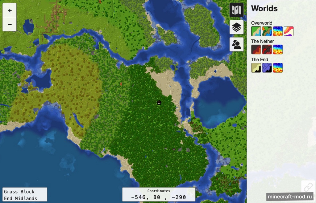 Мод Pl3xMap для Minecraft 1.21.1, 1.21, 1.20.6,  ...