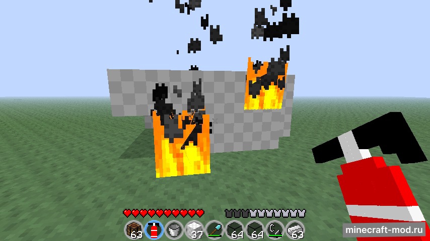 Мод Fire Extinguisher для Minecraft 1.8, 1.7.10, 1.7.2,  ...