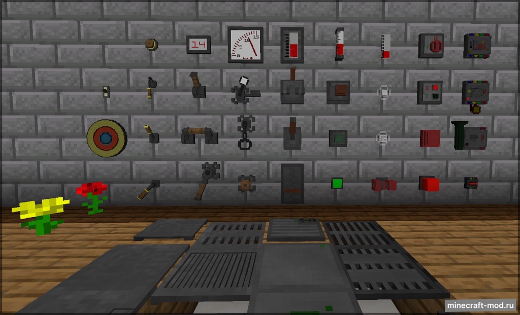 Мод Gauges and Switches для Minecraft 1.19.2, 1.18.2, 1.18.1,  ...