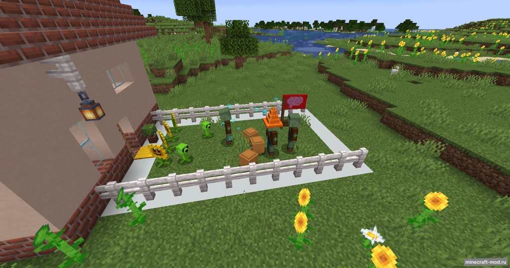 Мод Plants vs. Mobs для Minecraft 1.21.5