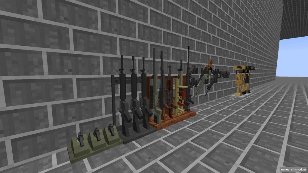 Мод Hand Made Guns Reborn для Minecraft 1.12.2