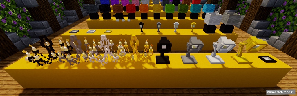 Мод Moa decor: Lights для Minecraft 1.20.1, 1.19.4, 1.19.2,  ...
