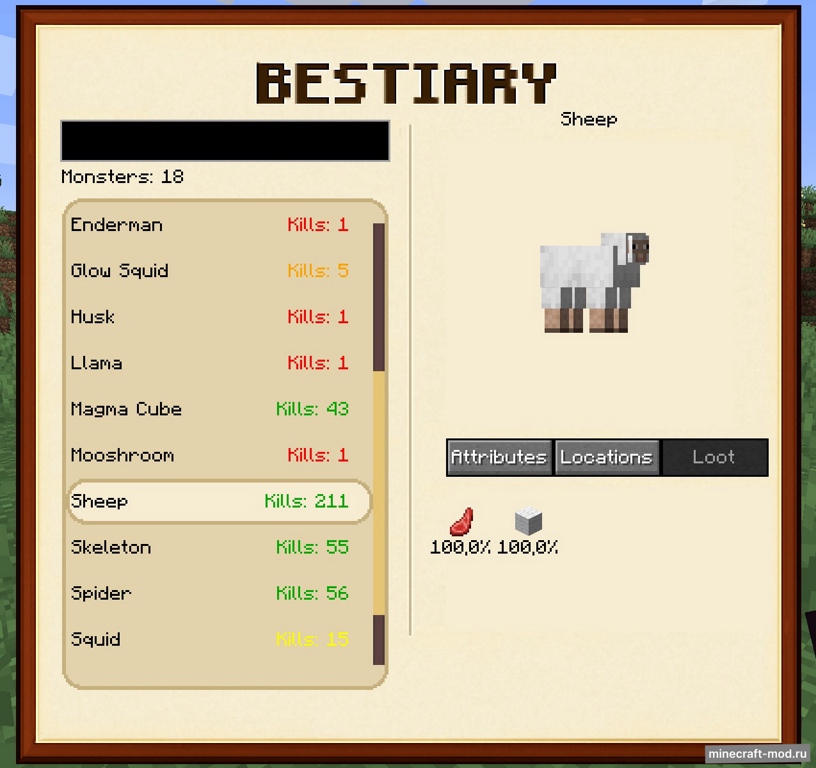 Мод Araxer's Bestiary для Minecraft 1.20.1