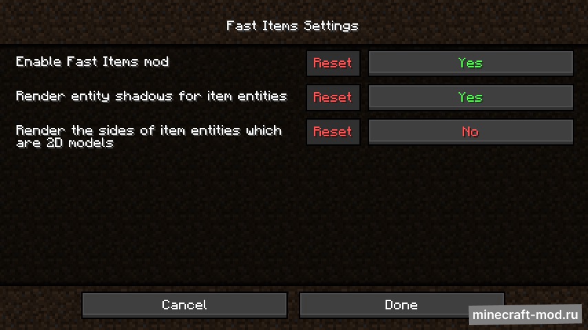 Мод Fast Items для Minecraft 1.21, 1.20.6, 1.20.5,  ...