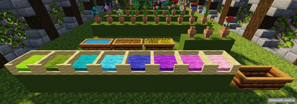 Мод Moa decor: Garden для Minecraft 1.20.1, 1.19.4, 1.19.2,  ...