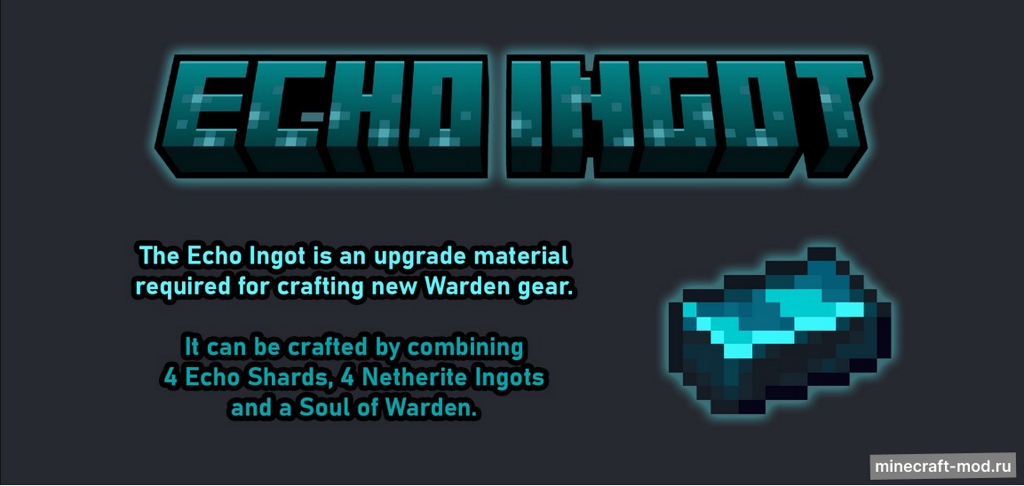 Мод Warden Tools для Minecraft 1.21, 1.20.4, 1.20.3,  ...