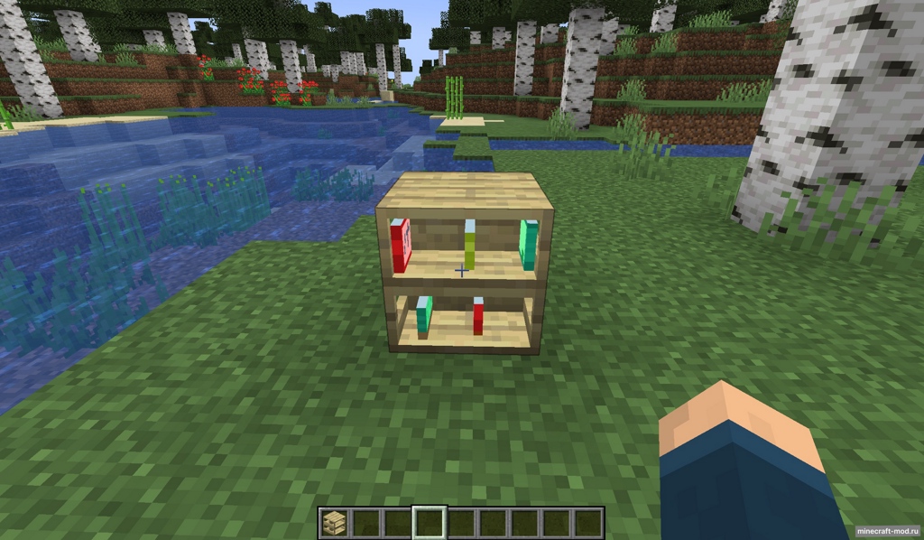 Мод Useful Bookshelves для Minecraft 1.21.1