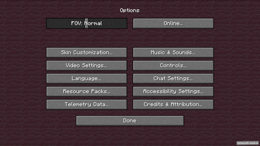 Мод YUNG's Menu Tweaks для Minecraft 1.21, 1.20.4, 1.20.1