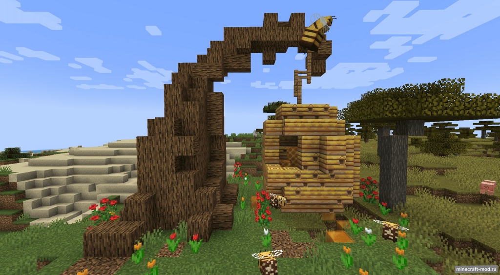Мод Queen Bee для Minecraft 1.20.4, 1.20.3, 1.20.2,  ...