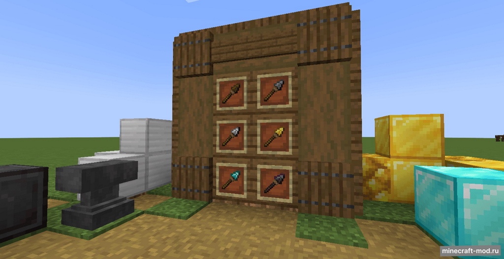 Мод Simple Spears для Minecraft 1.21.2, 1.21.1, 1.20.6,  ...