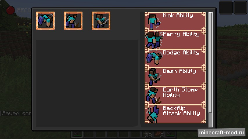 Мод Zav's Stamina and Abilities для Minecraft 1.20.1, 1.19.2