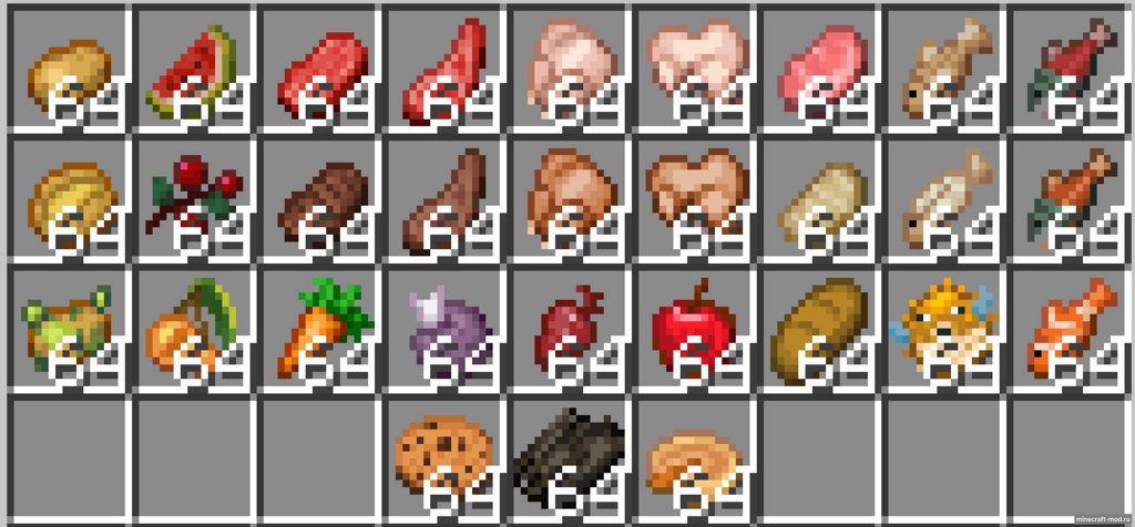 Мод Real Food для Minecraft 1.20.6, 1.20.5, 1.20.4,  ...