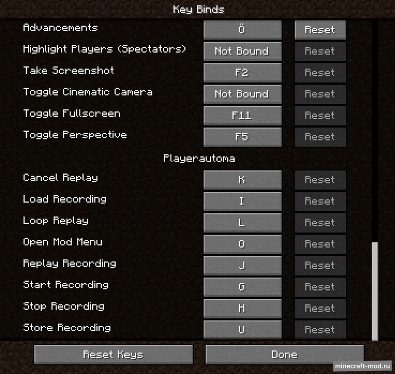 Мод Playerautoma для Minecraft 1.21.5, 1.21.4, 1.21.3,  ...