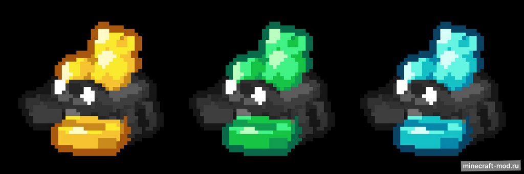 Мод New Gem Crabs для Minecraft 1.20.1, 1.19.4